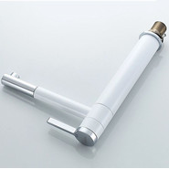 Смеситель для раковины высокий Ledeme L1152-2, белый/хром - фото 4