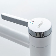 Смеситель для раковины высокий Ledeme L1152-2, белый/хром - фото 6