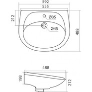 Раковина подвесная Santek Бриз 60 см 1.WH11.0.466 - фото 6