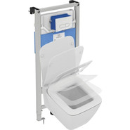 Инсталляция Ideal Standard Prosys 120 P с подвесным унитазом Strada II AquaBlade P387001 (кнопка Oleas P1, хром) - фото 