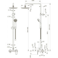 Душевая стойка Bravat Opal C F9125183CP-A1-RUS - фото 5