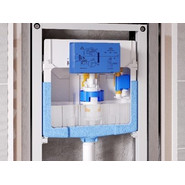 Инсталляция с подвесным унитазом комплект: Ideal Standard Prosys Frame 120 M R020467 с подвесным безободковый унитазом Ideal Standard Tesi AquaBlade T0079V1 (белый матовый) сиденье микролифт - фото 4