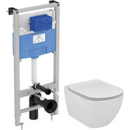 Инсталляция Ideal Standard Prosys Frame 120 M с подвесным унитазом Tesi AquaBlade T3868V1, Цвет производителя: белый - фото 