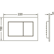 Инсталляция для подвесного унитаза TECEbase 2.0 9400412 (кнопка хром глянцевый) - фото 5