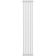Вертикальный радиатор Zehnder Charleston 2180 300х1790 мм (6 секций) боковое подключение, белый - фото 
