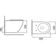Унитаз подвесной безободковый Vincea Globo VT1-14MB с крышкой микролифт, черный матовый - фото 2