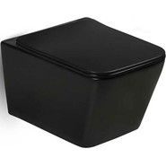 Унитаз подвесной безободковый Vincea Q-Line VT1-12MB с крышкой микролифт, черный матовый, Цвет производителя: чёрный матовый - фото 