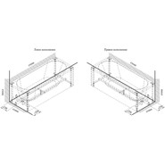 Ванна акриловая Радомир Виктория 180x70 см (в комплекте каркас), Размер - мм: 1800х700 - фото 5