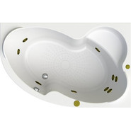 Ванна гидромассажная Радомир Ирма 149x96 см R (Гидромассаж "Релакс" Bronze) - фото 