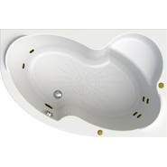 Ванна гидромассажная Радомир Ирма 160x105 см R (Гидромассаж "Стандарт" Bronze) - фото 