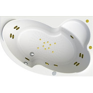 Ванна гидромассажная Радомир Ирма 169x110 см R (Гидромассаж "Терапия" Gold) - фото 