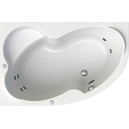 Ванна гидромассажная Радомир Ирма 149x96 см L (Гидромассаж "Стандарт" Chrome) - фото 