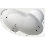 Ванна гидромассажная Радомир Ирма 149x96 см R (Гидромассаж "Стандарт" Chrome) - фото 