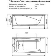 Ванна гидромассажная Радомир Фелиция 160x75 см (Гидромассаж "Баланс") - фото 3