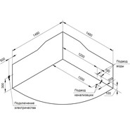Ванна гидромассажная Радомир Сорренто 148x148 см (Гидромассаж "Люкс" Chrome) - фото 3