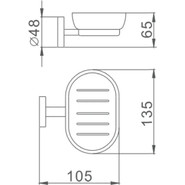 Мыльница Haiba HB8702, цвет чёрный матовый - фото 2