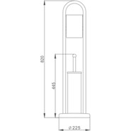 Ёршик для унитаза напольный Haiba HB903 - фото 2