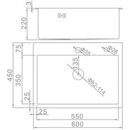 Кухонная мойка Gerhans K36045 1 мм, нержавеющая сталь, Цвет производителя: нержавеющая сталь - фото 3