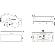 Ванна акриловая Azario Верда 180x80 см ВРВ0001 - фото 3