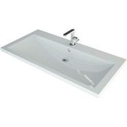 Тумба напольная с раковиной Art&Max FAMILY-1000-3C-PIA-BL 100 см, белый глянец - фото 3