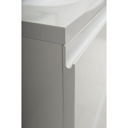 Тумба подвесная с раковиной Art&Max AM-Bianchi-1000-2C-SO-BM 100 см, белый матовый - фото 4