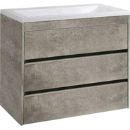 Тумба напольная с раковиной Art&Max Family-1000-3C-PIA-CV 100 см, цемент - фото 