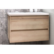 Тумба подвесная с раковиной Art&Max Family-1000-2C-SO-PB 100 см, сканди - фото 3