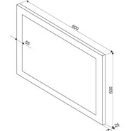 Зеркало Art&Max Soli Led 80 см AM-Sol-800-600-DS-F-H - фото 4