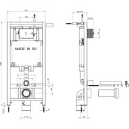 Инсталляция с подвесным безободковым унитазом Jacob Delafon Vox E21772RU-00 - фото 6