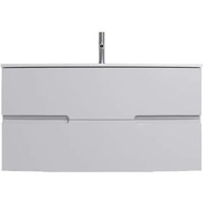 Тумба подвесная с раковиной Jacob Delafon Nona 100 см EB1889RU-G1C (стеклянная раковина) - фото 