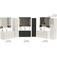 Пенал подвесной Mirsant Ultra 35 см (универсальный) белый глянцевый - фото 3