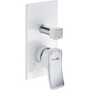 Смеситель для ванны WasserKraft Aller 10641WHITE, белый/хром - фото 