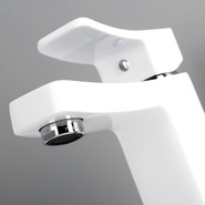 Смеситель для умывальника WasserKraft Aller 1063WHITE, белый/хром - фото 3