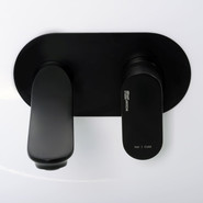 Смеситель для раковины настенный WasserKraft Elbe 7430, чёрный - фото 4