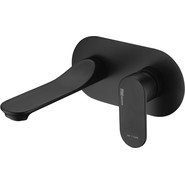 Смеситель для раковины настенный WasserKraft Elbe 7430, чёрный - фото 