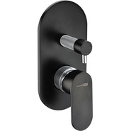 Смеситель для ванны WasserKraft Elbe 7441, чёрный - фото 