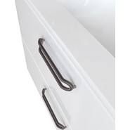 Тумба подвесная с раковиной Iddis Brick 80 см BRI80W0i95K, белый глянец - фото 5