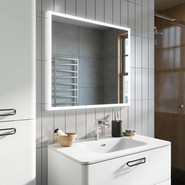 Тумба подвесная с раковиной Iddis Brick 80 см BRI80W0i95K, белый глянец - фото 3