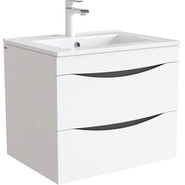 Тумба подвесная с раковиной Iddis Cloud 60 см CLO60W0i95K, белый - фото 