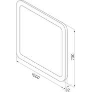 Зеркало Iddis Edifice Led 100 см ЗЛП109, белый - фото 5