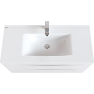 Тумба напольная с раковиной Iddis Cloud 100 см CLO10WFi95K, белый - фото 2