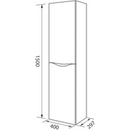 Пенал подвесной Iddis Cloud 40 см CLO40W0i97, белый - фото 4
