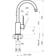 Смеситель для кухни Azario Tasco AZ-15164431, Цвет производителя: хром - фото 2