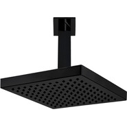 Верхний душ E.C.A. Tiera 102145032C1EX 200x200 мм, черный матовый - фото 