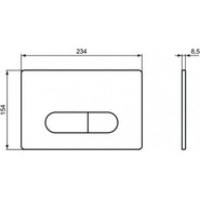 Инсталляция для унитаза Ideal Standard Prosys 120 P R0309AA (кнопка Oleas P1, хром) - фото 4