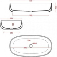 Раковина-чаша ArtCeram Cognac 70 см COL005 01 00 bi - фото 3