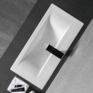 Раковина врезная на столешницу CeramaLux N 100 см 9393-100 - фото 5