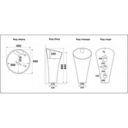 Раковина напольная CeramaLux N 45 см WK8100-1 - фото 2