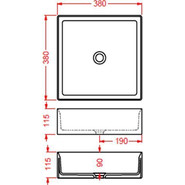Раковина-чаша ArtCeram Scalino 38 см SCL001 05 00, белый матовый - фото 3