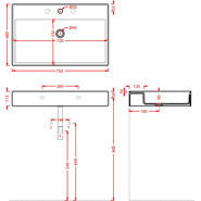 Раковина-чаша ArtCeram Scalino 75 см SCL008 01 00, белый - фото 3